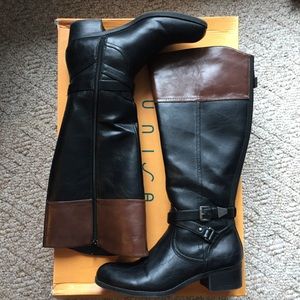 Unisa Black and Brown Riding boots 👢